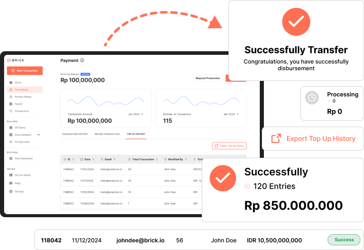 Send money implementation preview